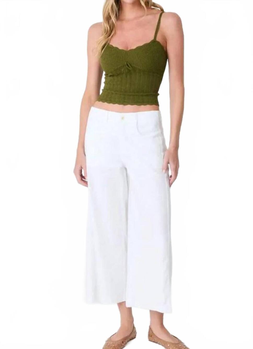 NEW LEVEL99 wide leg straight jean in white